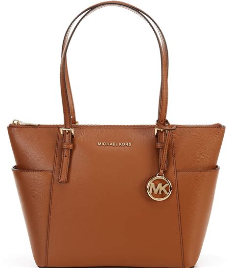 do michael kors purses use safiano leather|Michael Kors saffiano tote bag.